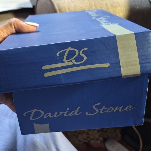 David Stone White Loafers with Silver Accent - Picture 5 of 5